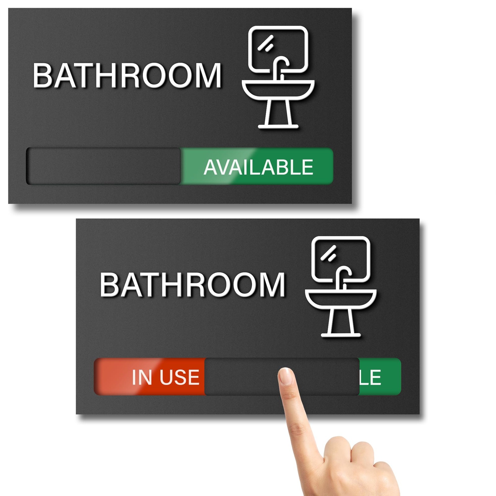 Bathroom Door Signs Available In Use Sliding Sign Do Not Disturb Vacant Occup…