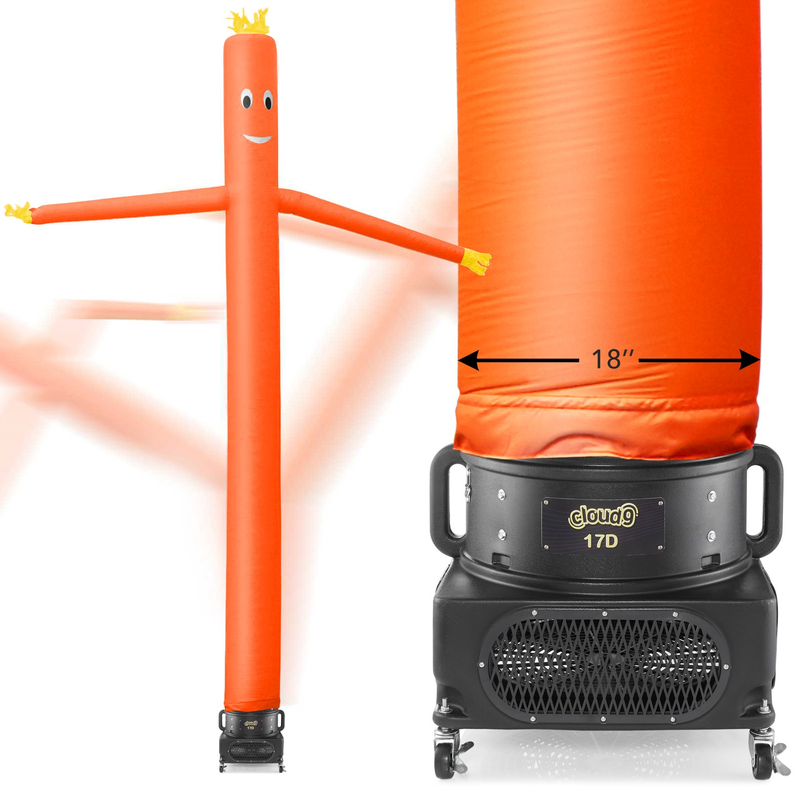 Inflatable Tube Man Blower 1 HP Commercial Air Fan for Wacky Waving Dancers