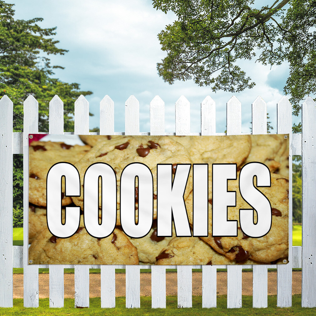 Vinyl Banner Multiple Sizes Cookies Bakery Caf Restaurant Bar Restaurant & Food