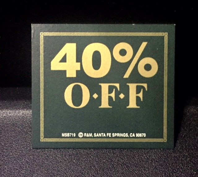 25pk! ⭐SMALL LUXURIOUS UPSCALE SIGNS⭐ COIN/JEWELRY STORE DISPLAY CASE ELITE TAGS