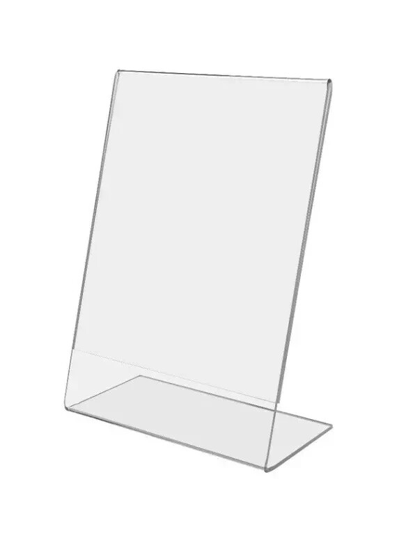 2CT 8×10 Acrylic Photo Frame Vertical Clear Plastic Display Sign Picture Mac4