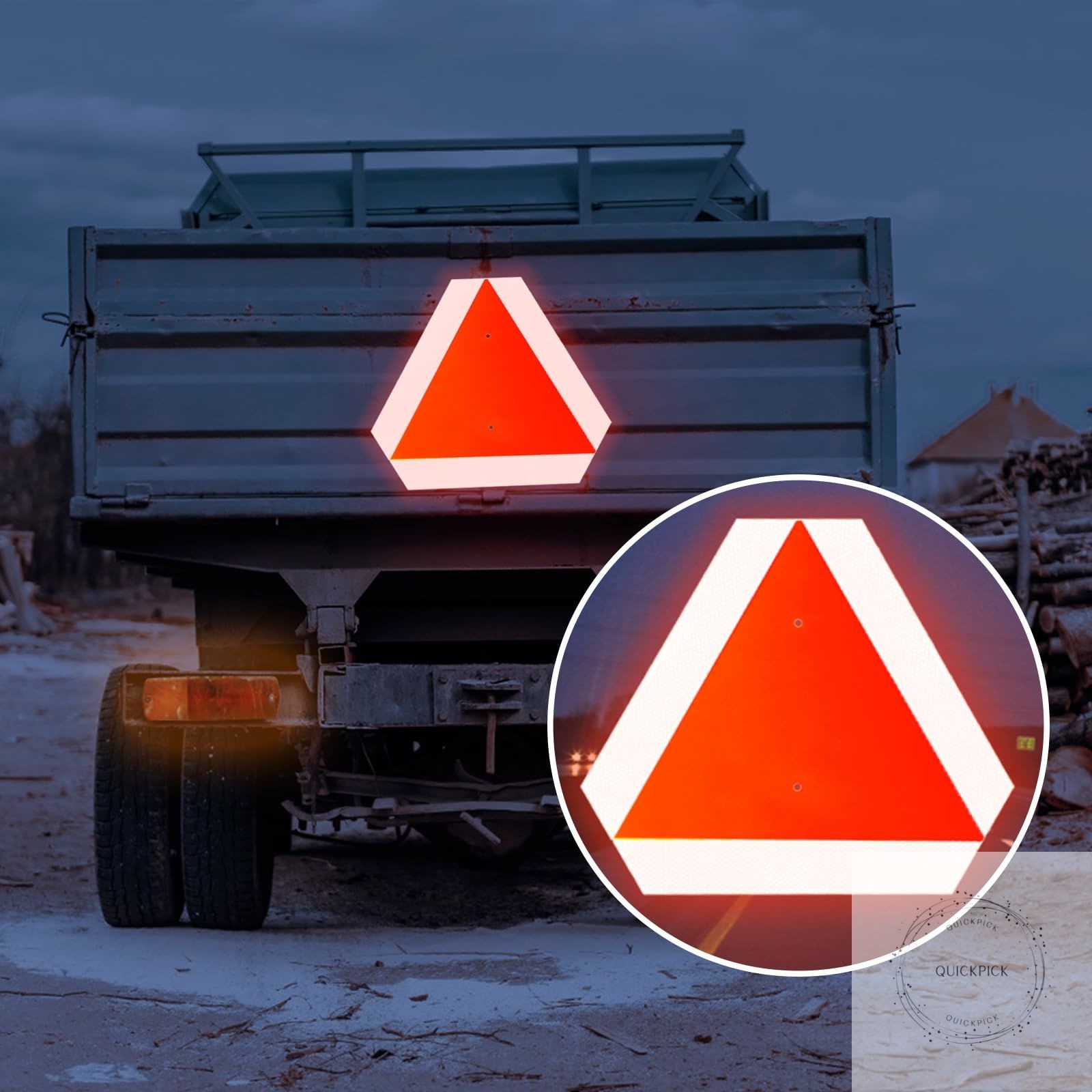 2 Set Slow Moving Vehicle Sign with Mounting Bracket 14&Prime;X16&Prime; Slow Moving Vehicle