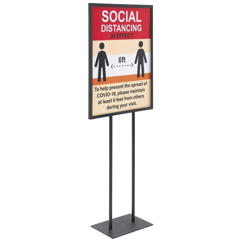HUBERT® Social Distancing Sign – 22&Prime;W x 28&Prime;H