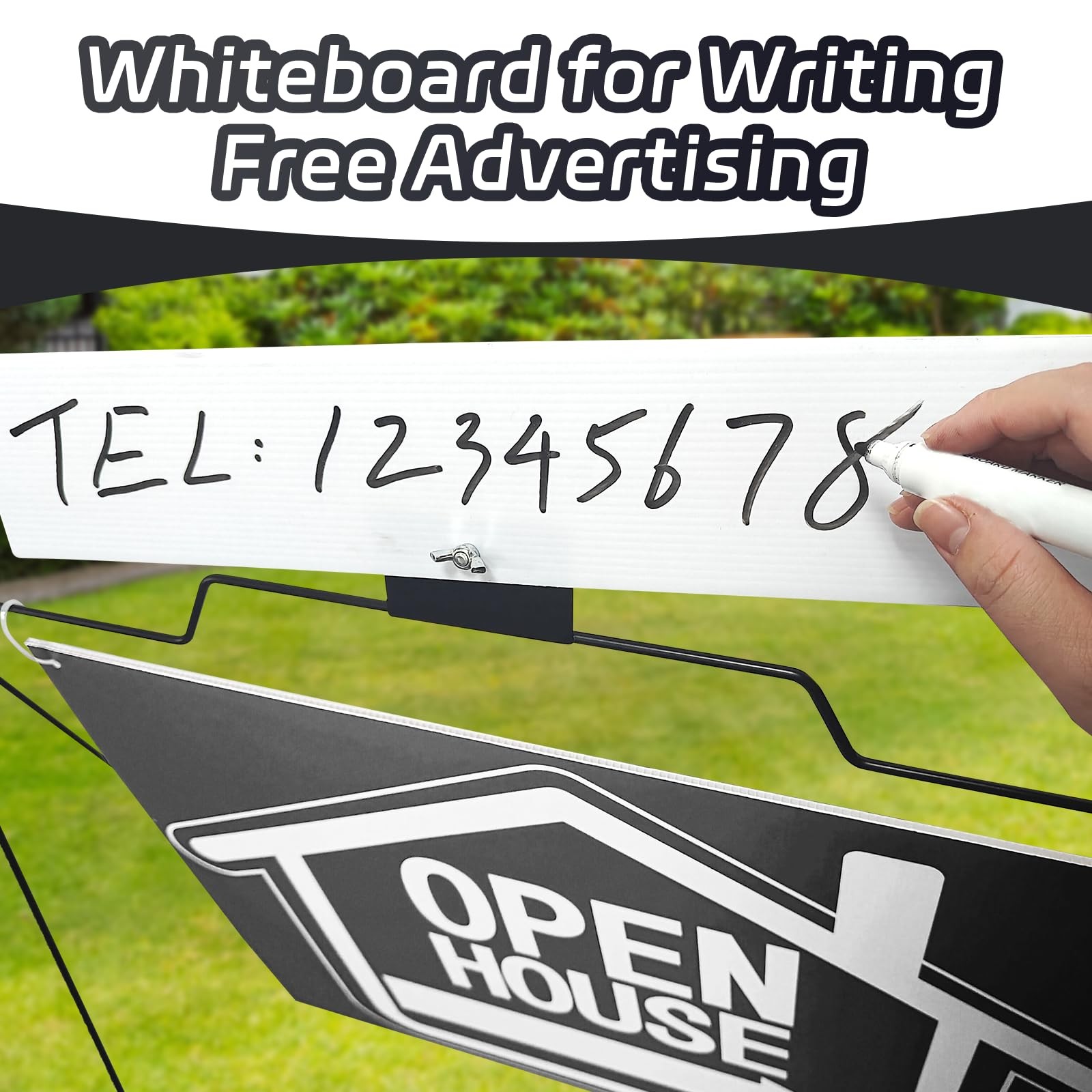 5 Pack Open House Signs for Real Estate – Real Estate Signs with 30â€œx28&Prime; 5