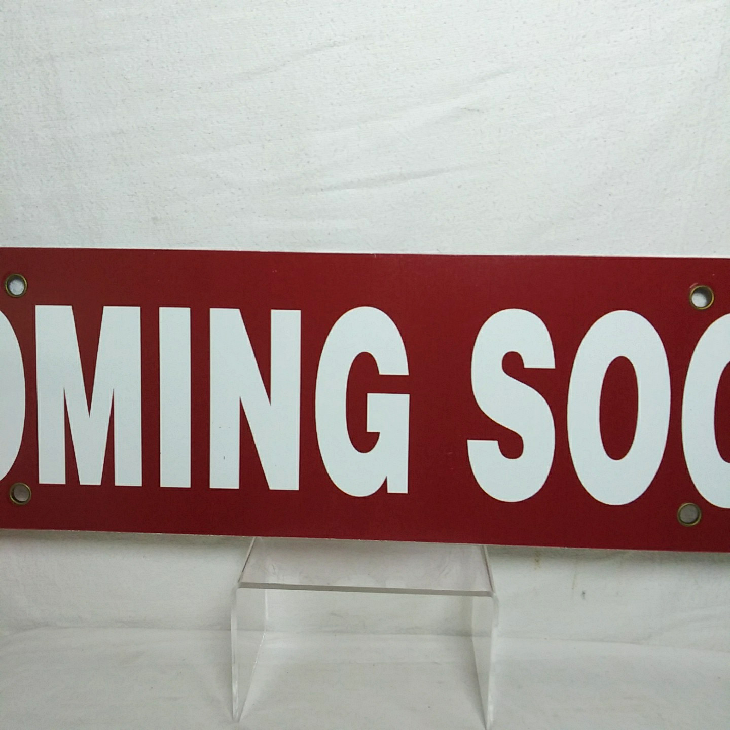8 Real Estate Rider Sign Coming Soon 6X24 Weather Fade Proof Sign Metal Grommets