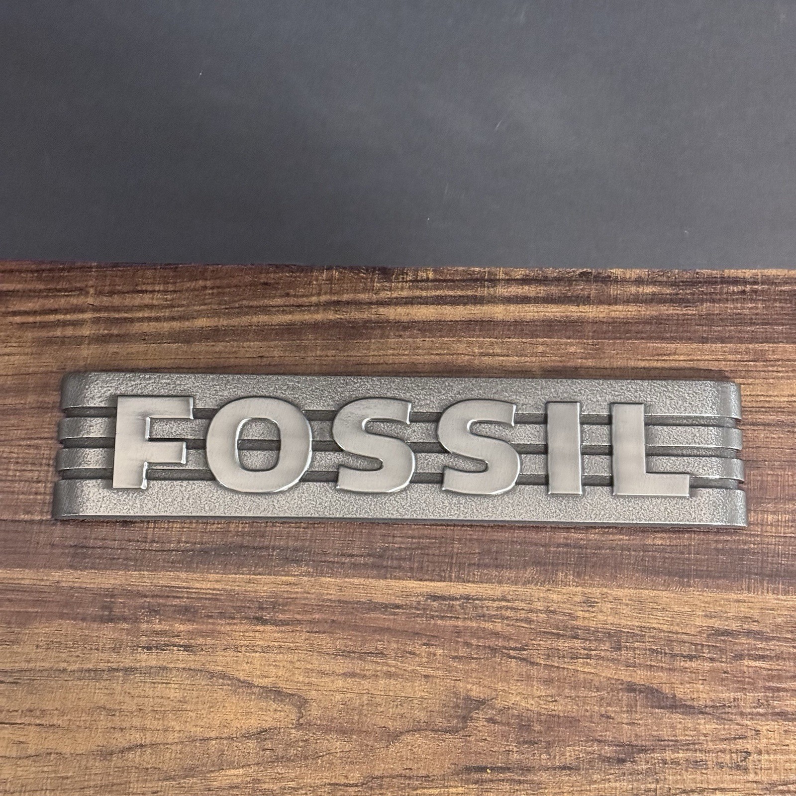 FOSSIL ® – Genuine Metal Store Rack Displays Logo Promotional Advertising Sign