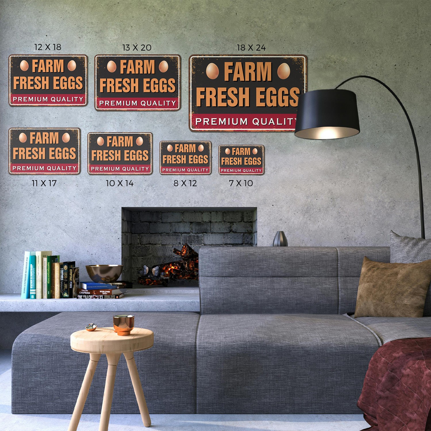 Farm Fresh Eggs Street Sign Laid Daily Since Forever Perfect for Coops Farm