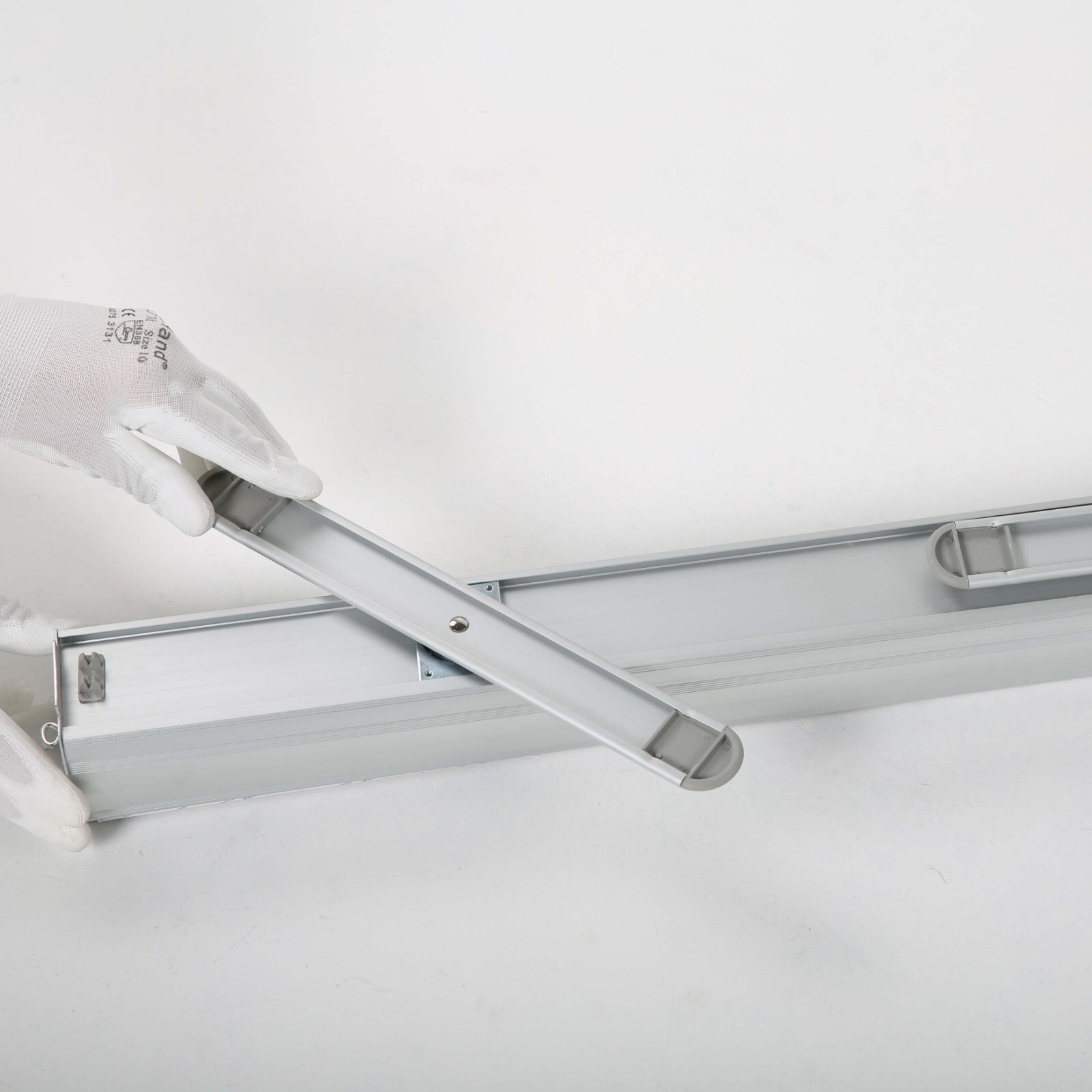 Retractable Roll Up Banner Stand – Banner Holder 36×78.75 Inch – Silver Aluminum