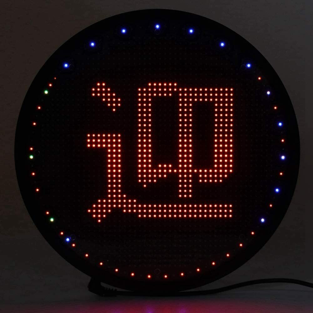 12V Universal Car LED Sign Display Board, LED Car Sign Light Board, Portable Bri