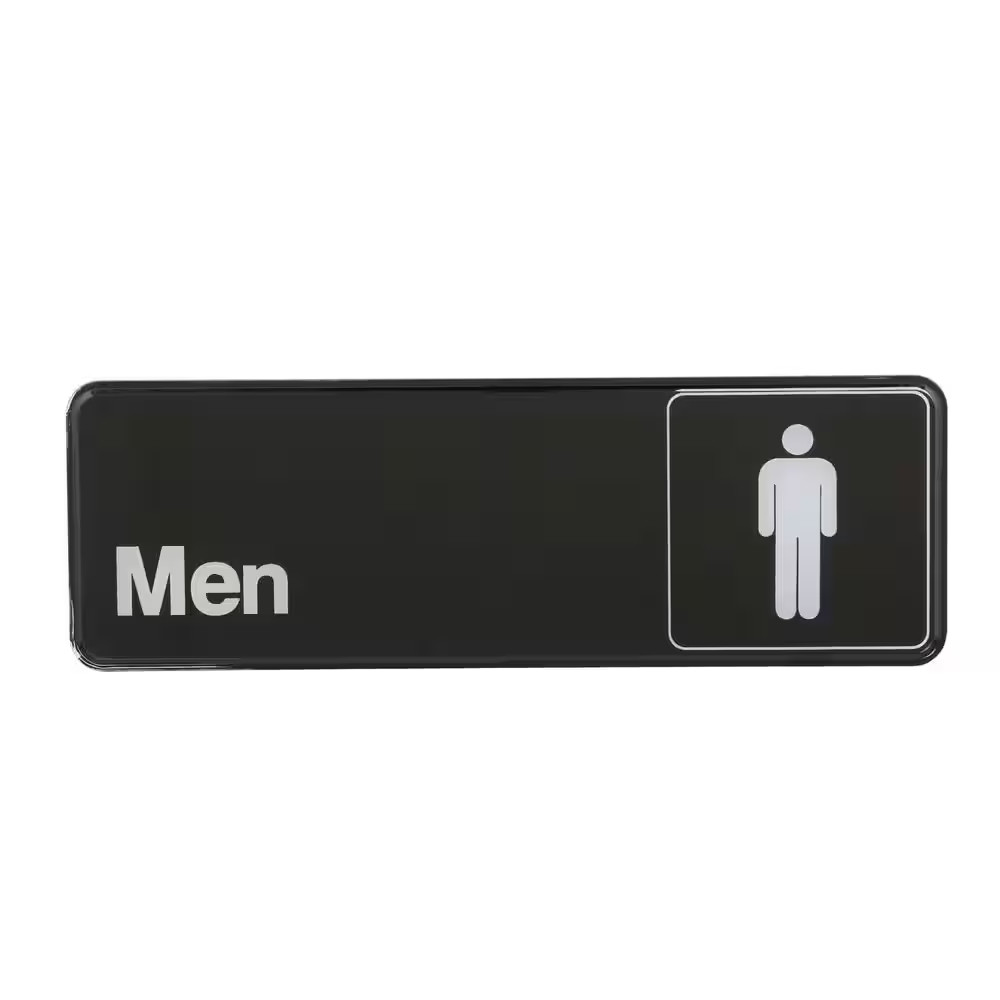3 In. X 9 In. Men&rsquo;S Restroom Sign