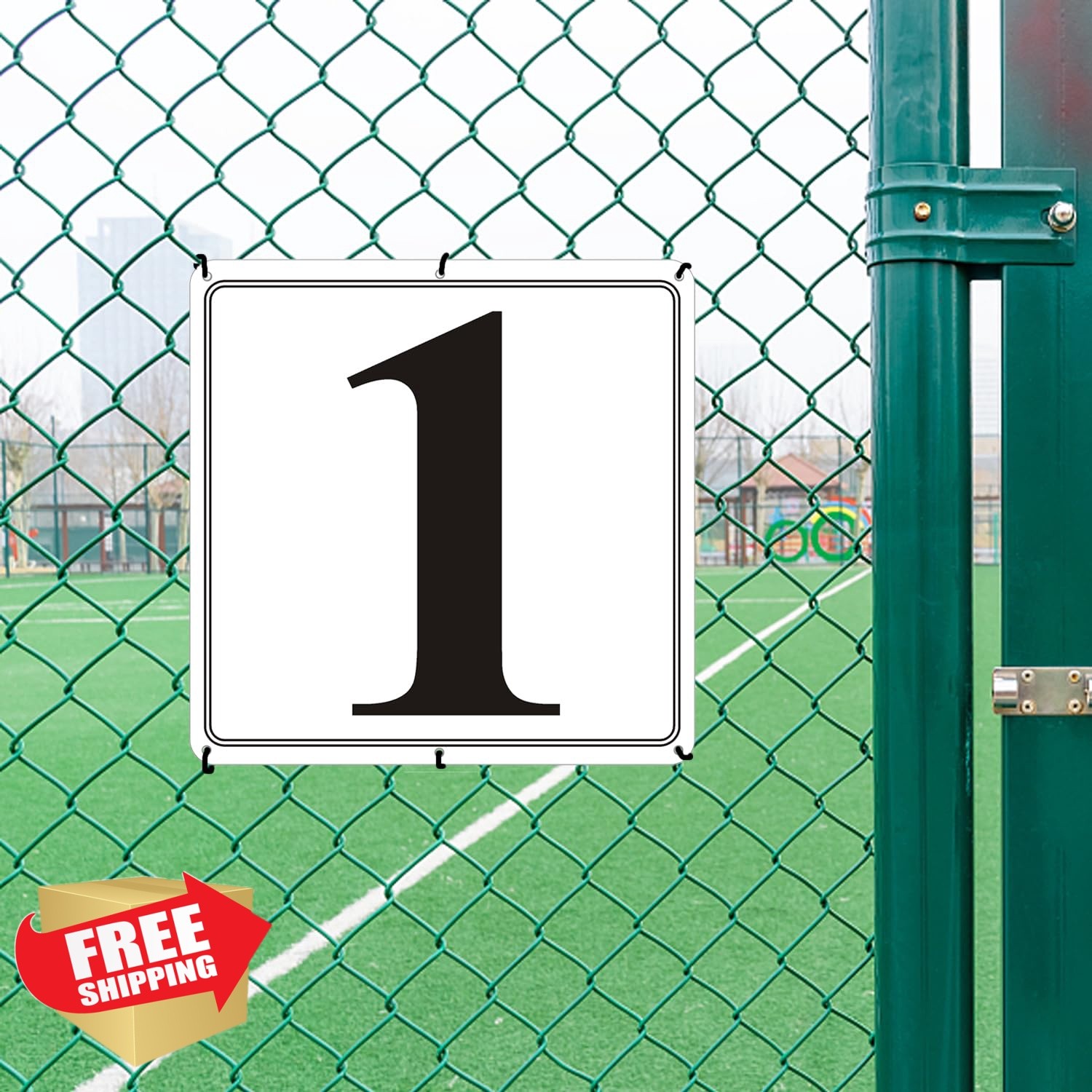 i-CowFun Metal Number Signs 42 Aluminum 12&Prime; Parking