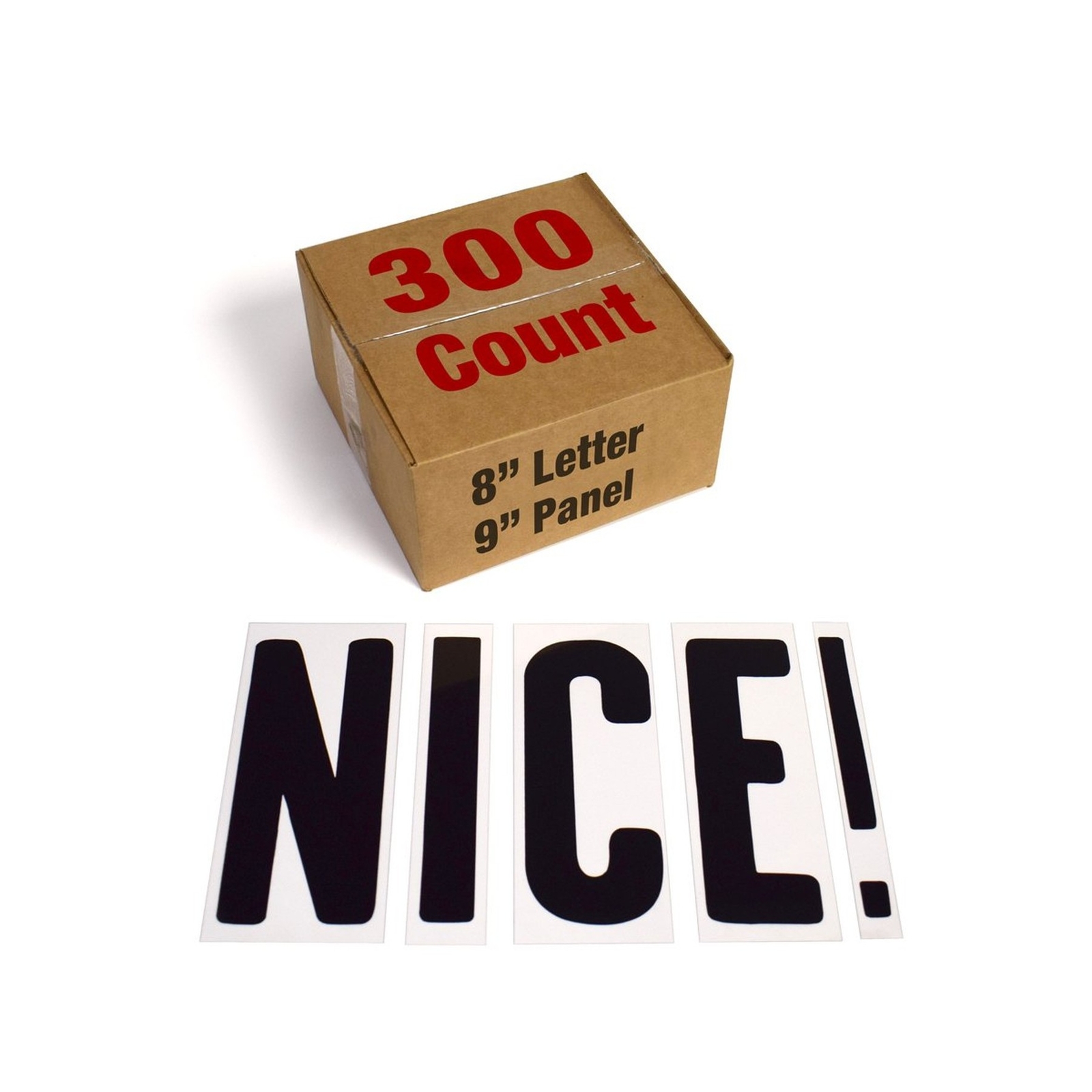 Changeable Outdoor Sign Letters 8” Portable Flex Letters 300 Count Helveti