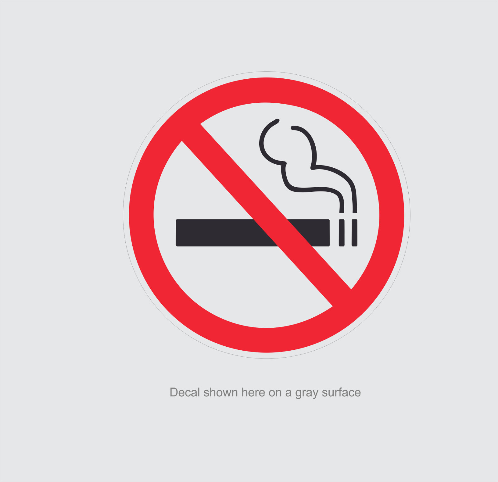 20 – NO SMOKING stickers | clear | 1.5&Prime; dia | outdoor durable business signs