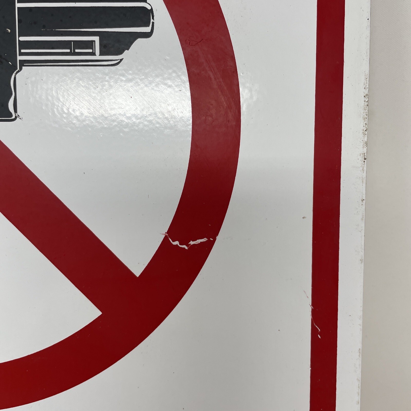No Firearms Allowed On This Property 12X18” Metal Sign-Thick Metal