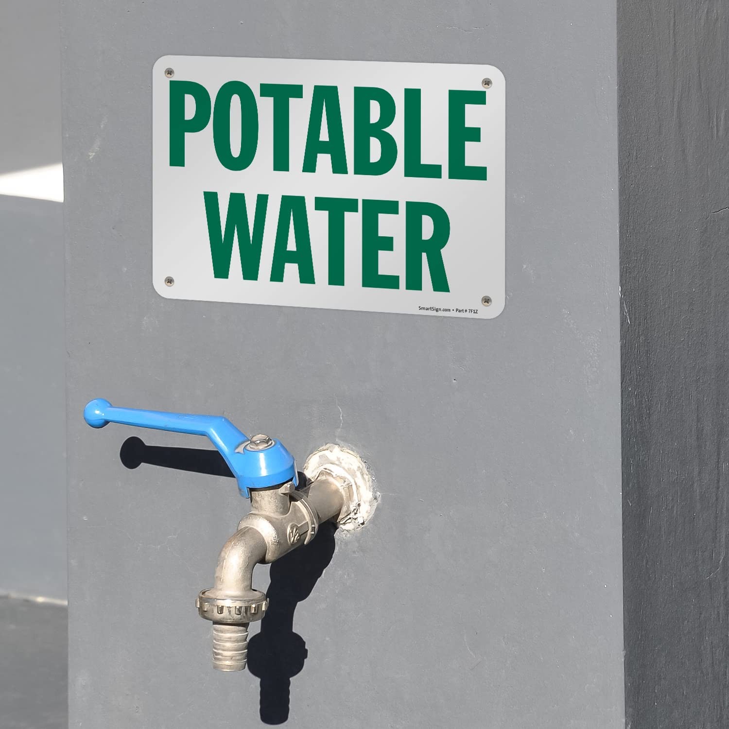 « Potable Water » Sign | 7&Prime; x 10&Prime; Aluminum
