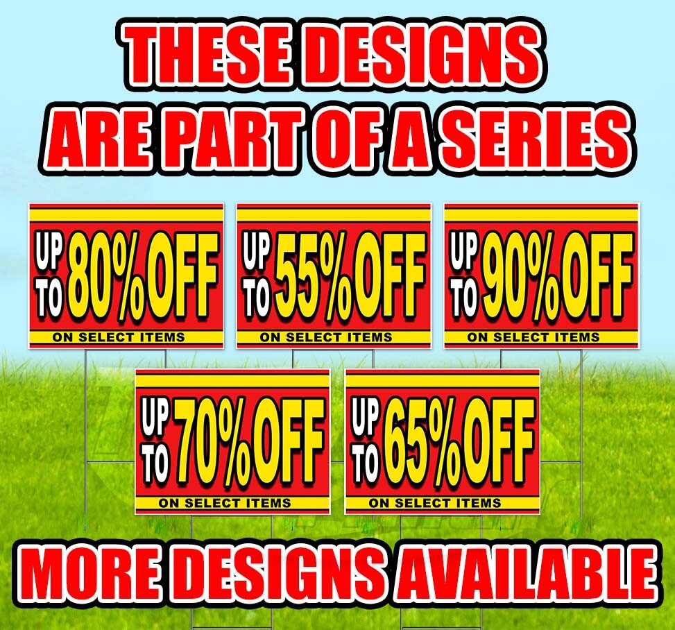 UP TO 20% OFF ON SELECT ITEMS 18×24 Yard Sign WITH STAKE Corrugated Bandit SALE