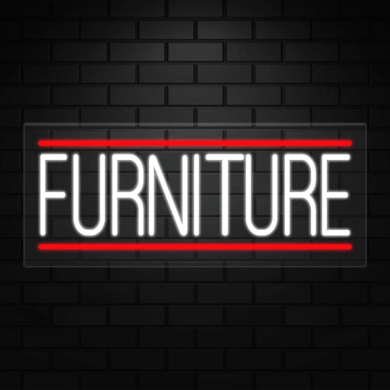 Furniture Sign for Business Displays | LED Flex Neon | 32&Prime;W x 13&Prime;H x 1&Prime;D