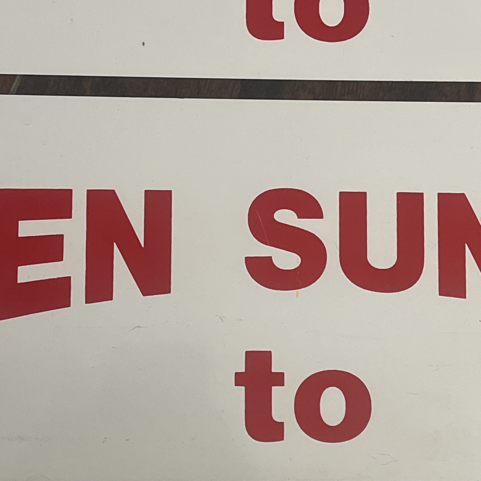 Open Saturday Sunday To 2 Metal Signs Real Estate Business 18×6 Inches Two Sided