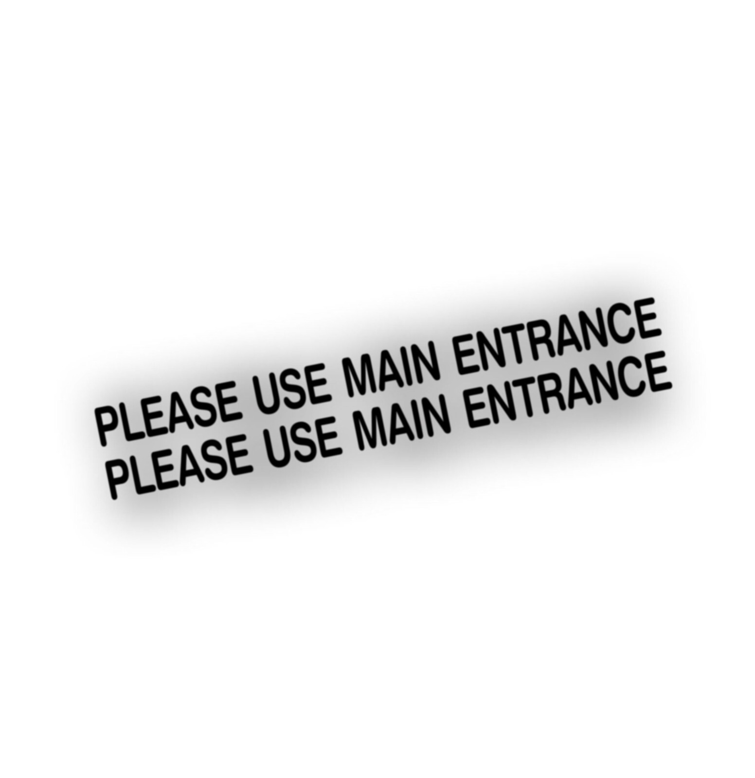 Office Shop Decal USE MAIN ENTRANCE for business entrance glass door sign BK L