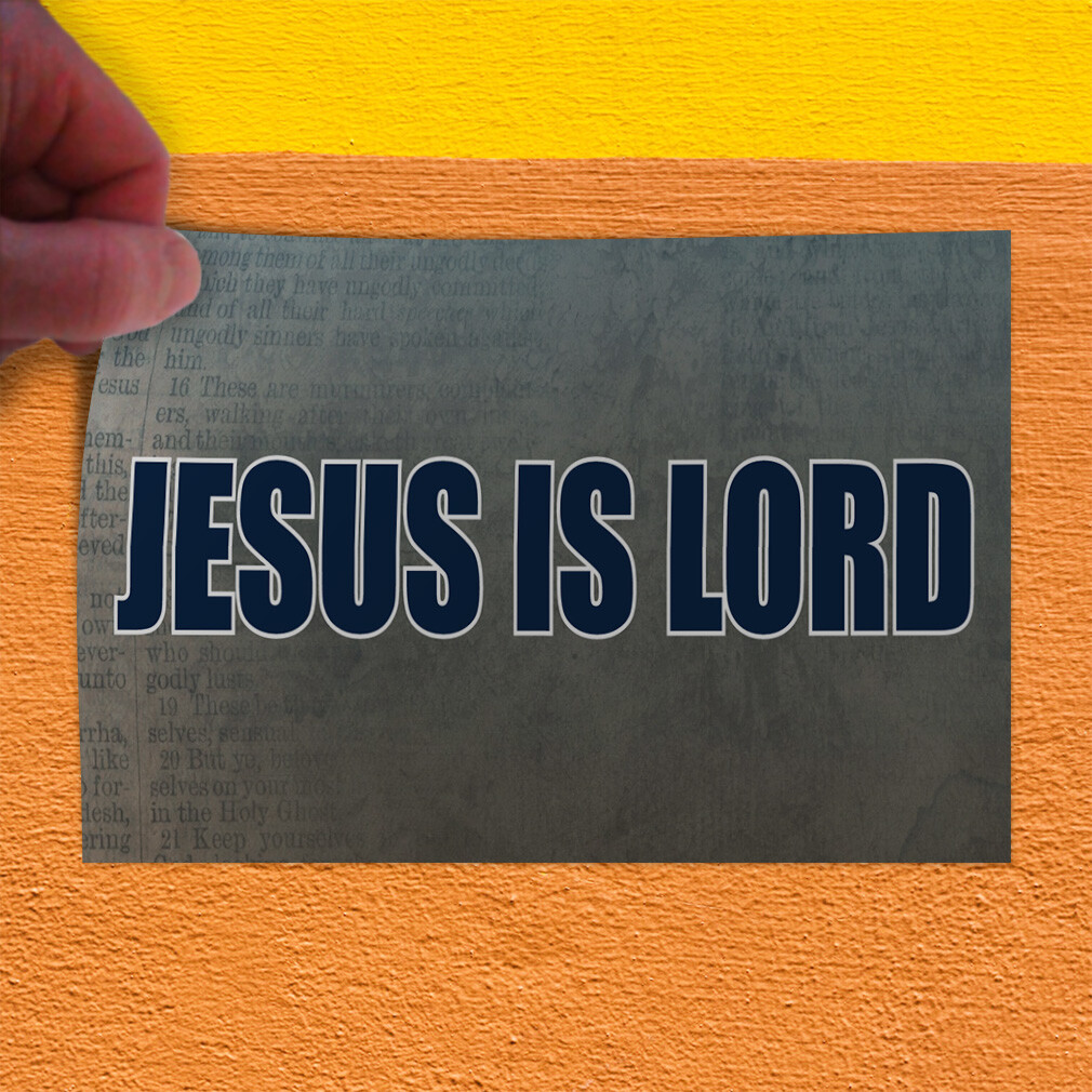 Decal Stickers Jesus Is Lord Outdoor Advertising Printing A Store Sign Label