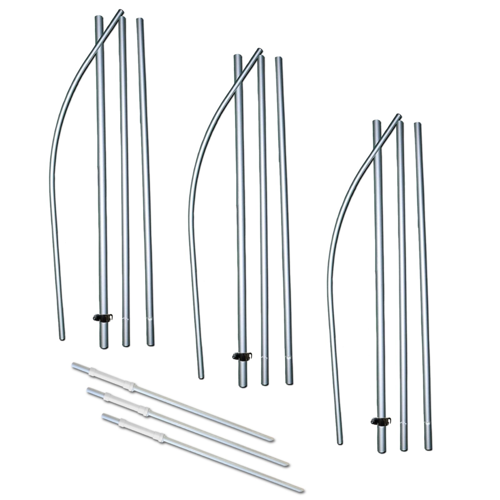 Fresh Produce, Open, Entrance – 3 Pack of Swooper Feather Flag Kits