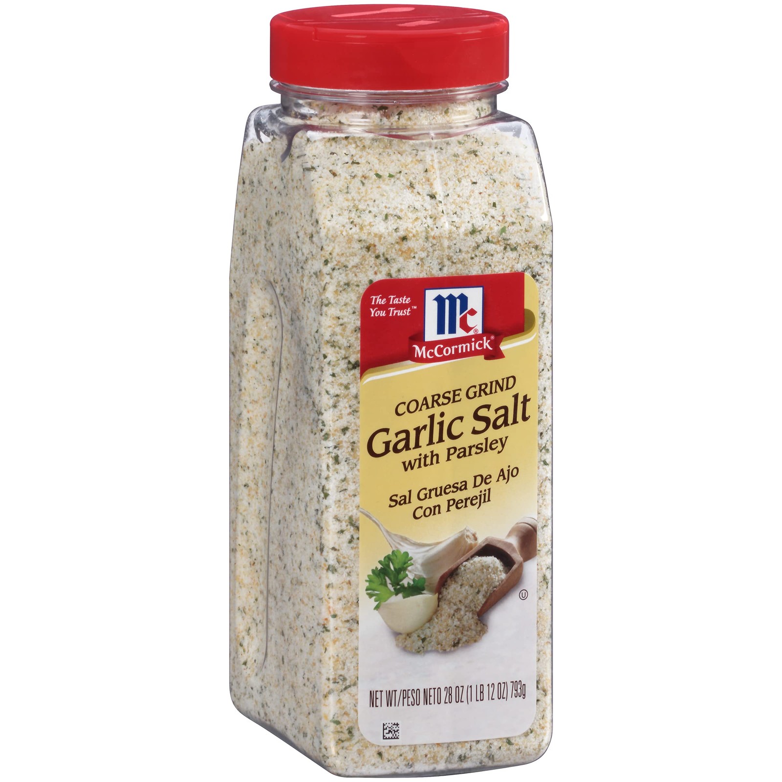 McCormick Coarse Grind Garlic Salt With 28 Ounce (Pack of 1), Multicolor