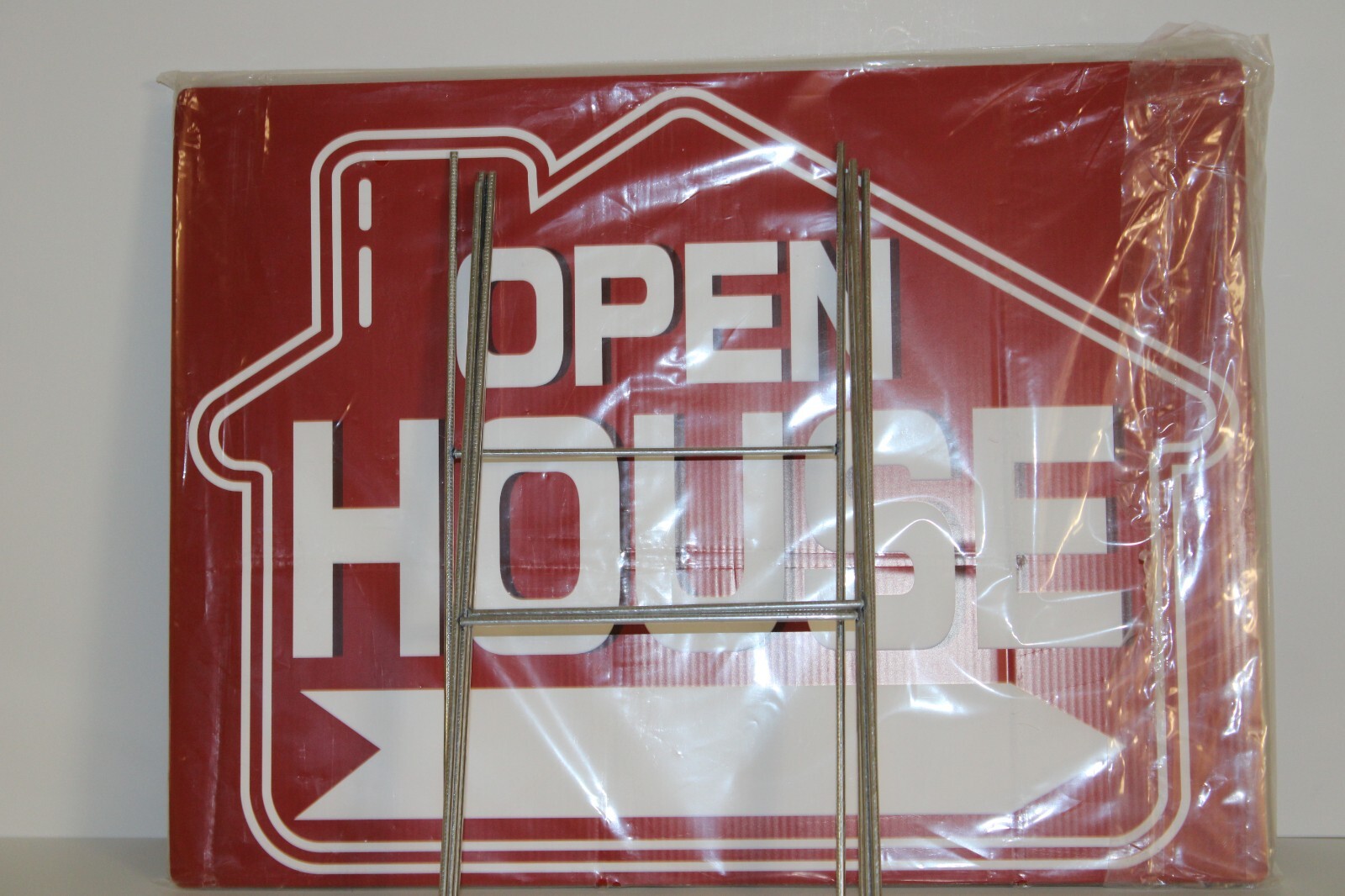Open House Signs 5 Pack 16&Prime; x 12&Prime; Double-Sided Yard Signs with Metal H Stakes…