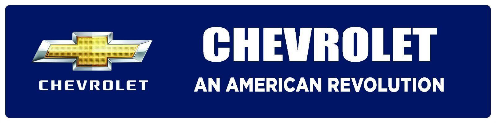 Chevrolet | Branded Premium Decorative Display Sign | 6&Prime;h x 24&Prime;w