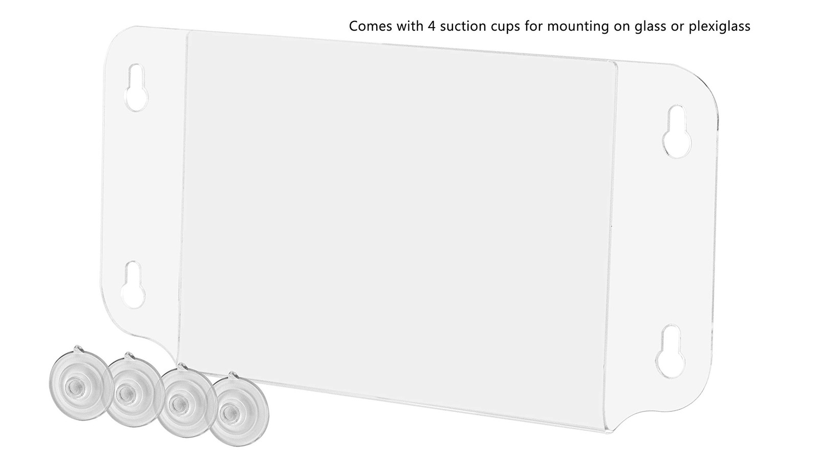 Window Mount Sign Holder Holds 7 x 5 Inch Daily Specials and Promotions clear