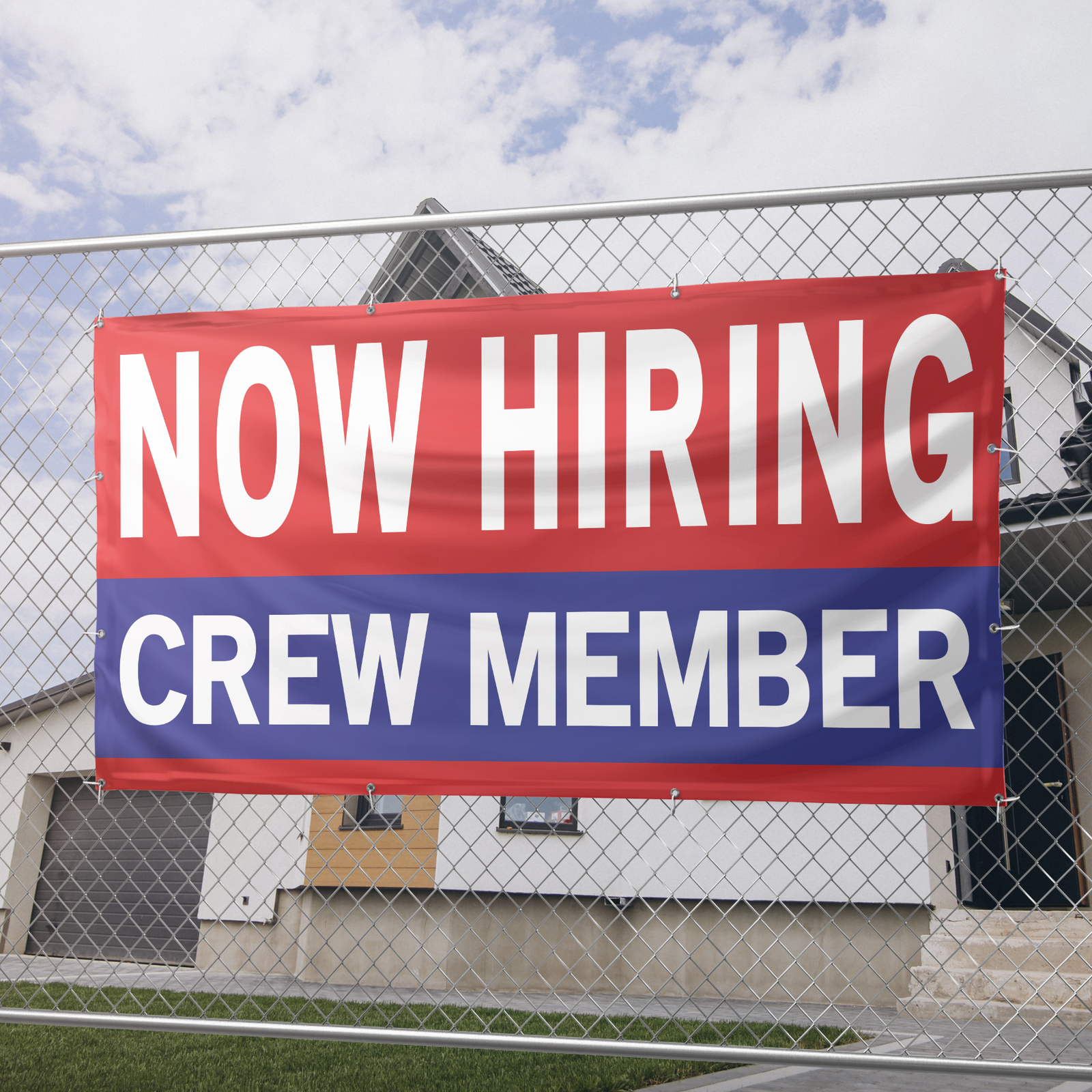 Now Hiring Crew Member 13 oz Heavy Duty Vinyl Banner Jobs Available Help Wanted