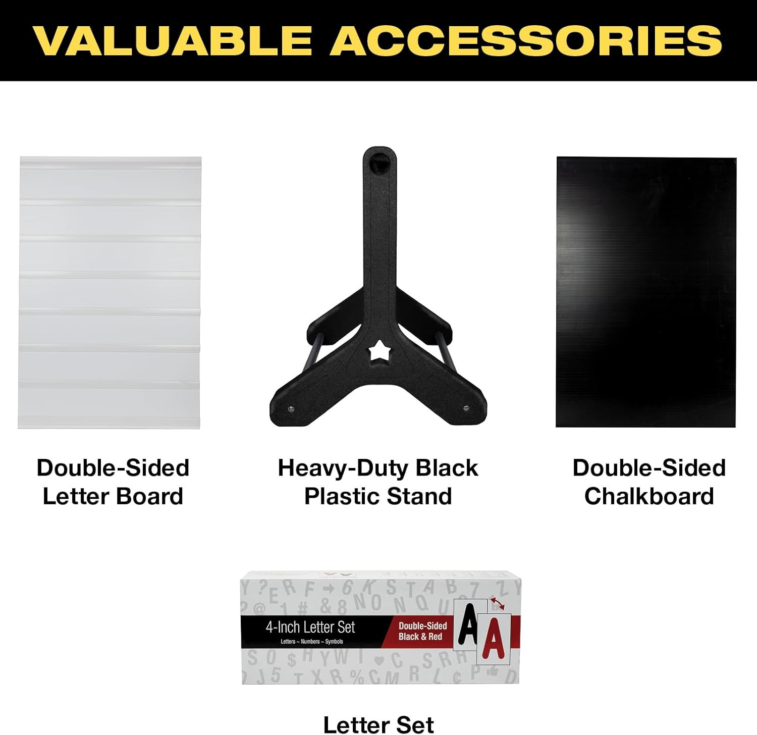 Swinging Changeable Message Sidewalk Sign: 24&Prime; X 36&Prime; Sign with 792 Pre-Cut Doubl