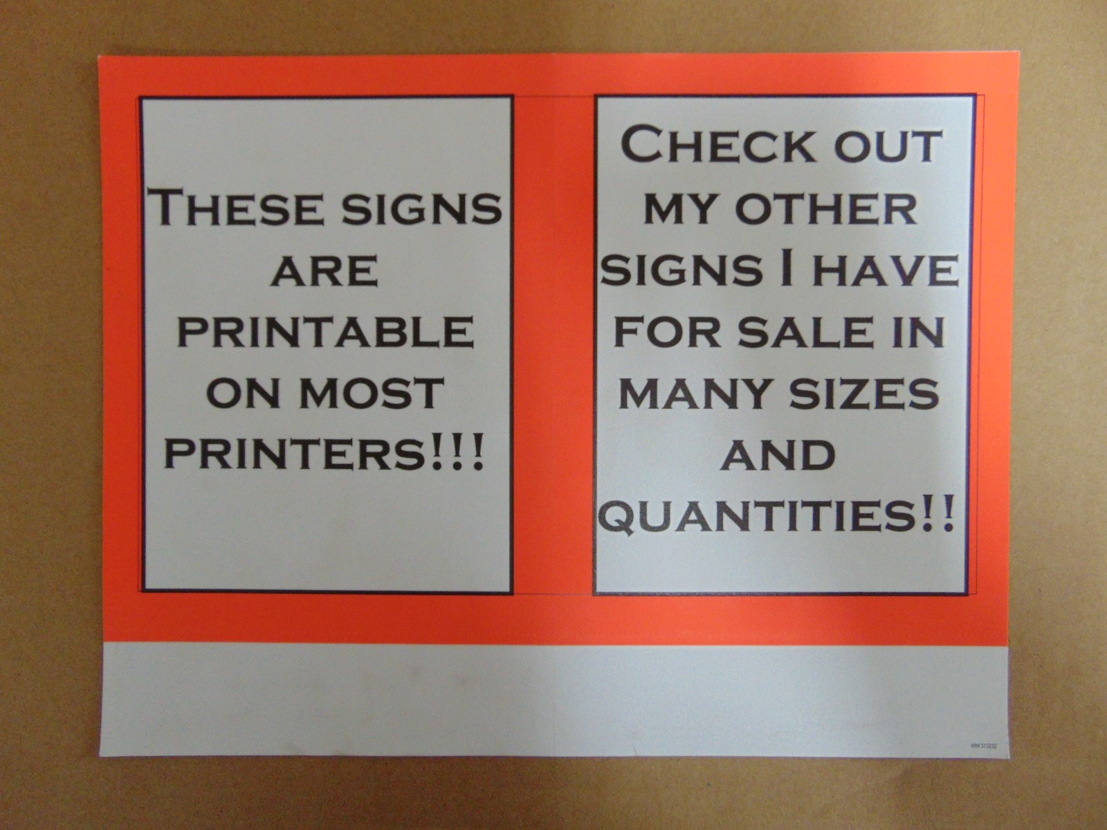 400 – 3.5&Prime; x 5.5&Prime; Yellow Border Business Retail Sale Sign Cards, Printable!
