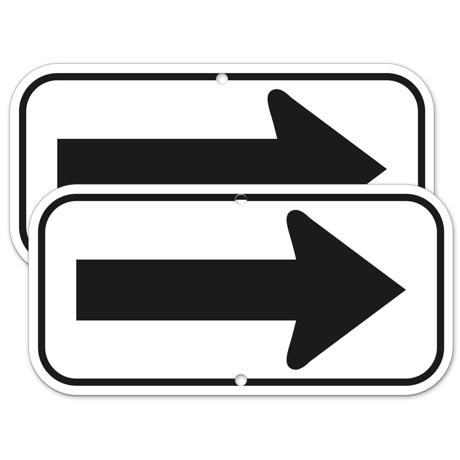 Arrow Sign, for Indoor or Outdoor Use Aluminum Reflective Signs Rust Free