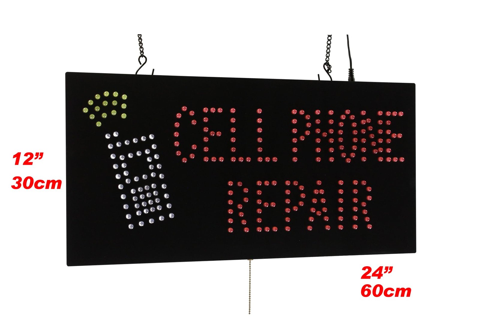 Cell Phone Repair Sign 24X12 60X30Cm Topking Led Neon Florescent Signage