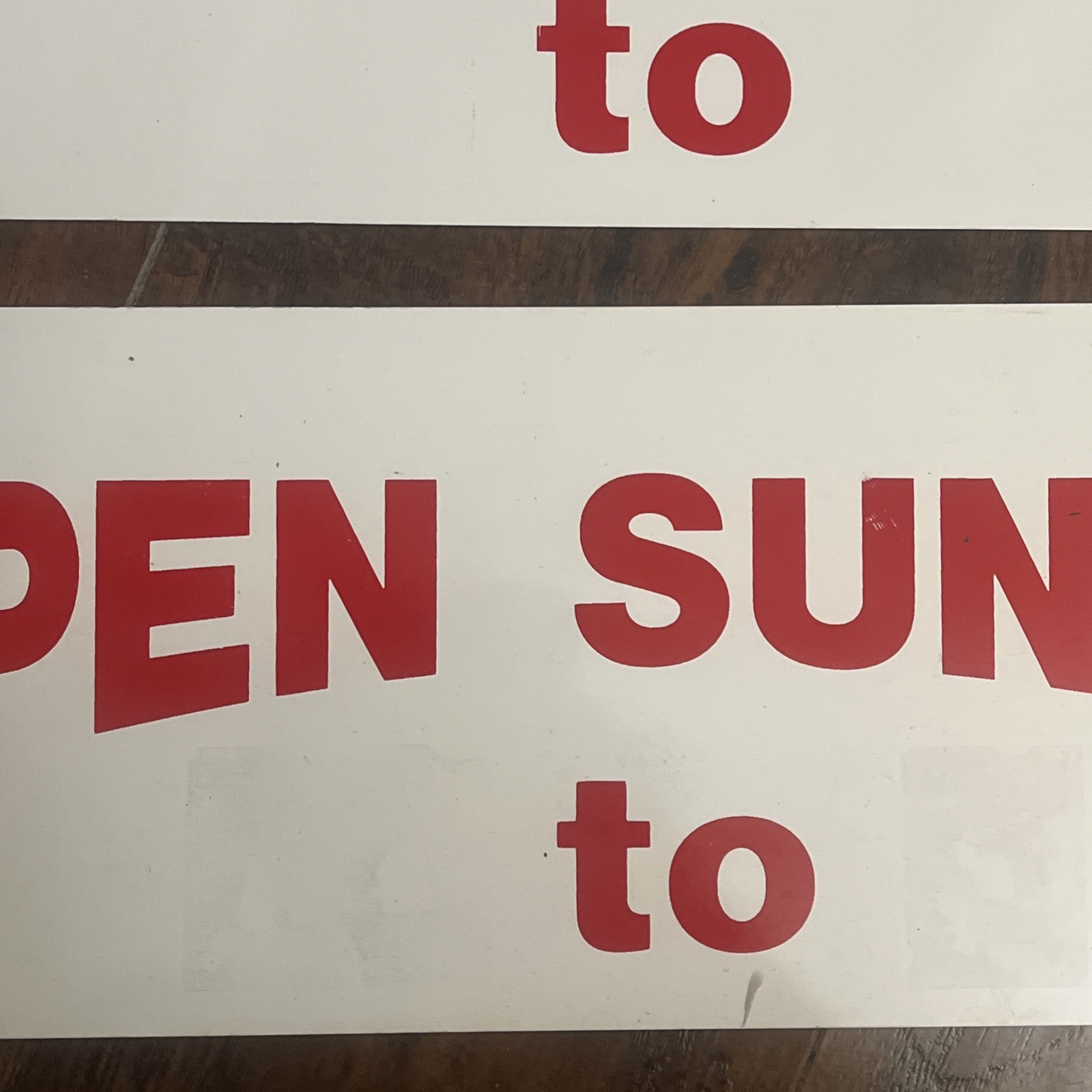 Open Saturday Sunday To 2 Metal Signs Real Estate Business 18×6 Inches Two Sided