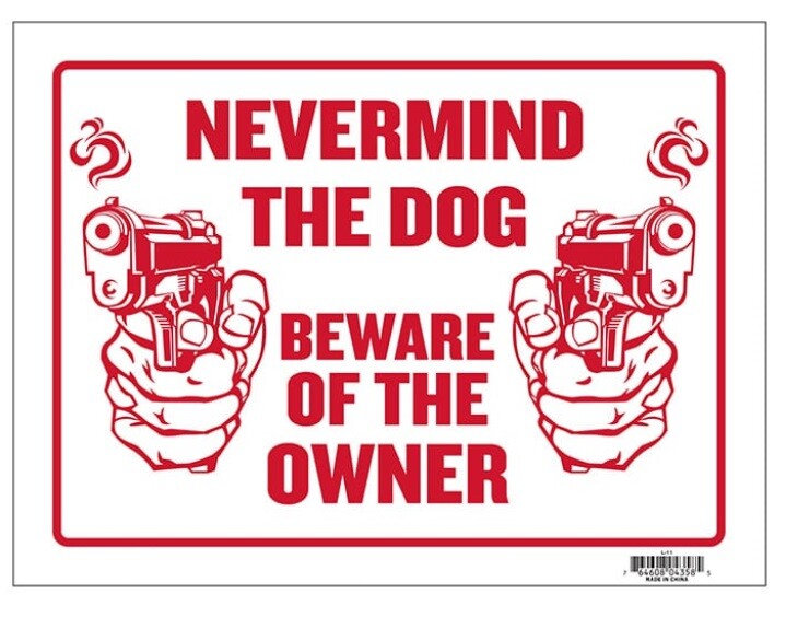 9×12&Prime; In/Outdoor Sign for Home Business Security Waterproof Durable Plastic x5pk