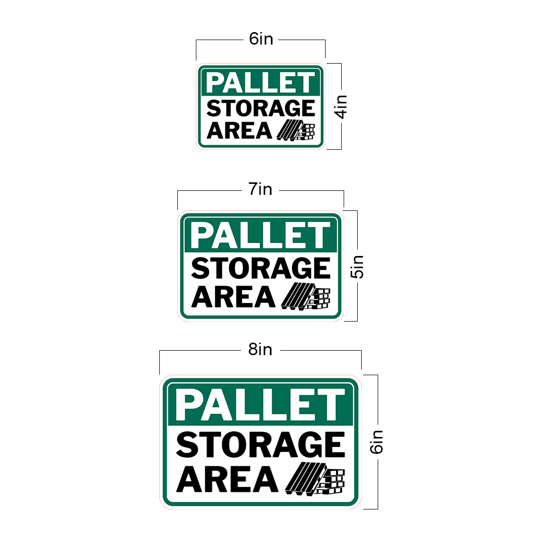 Classic Framed Plus Pallet Storage Area Wall or Door Sign