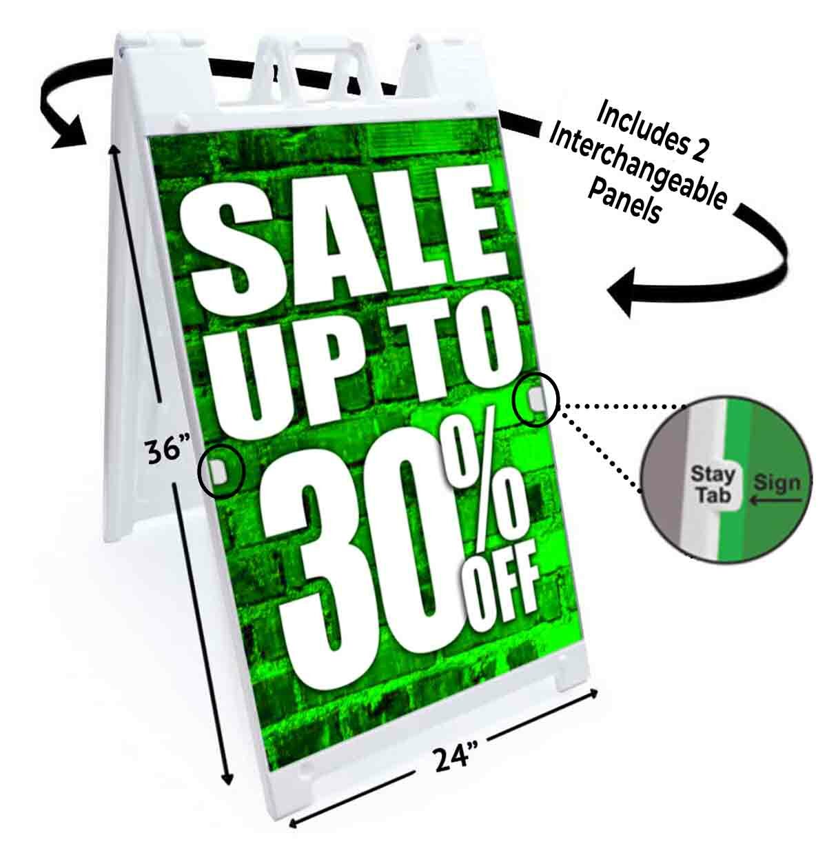 Sale Up To 30% Off Signicade 24×36 A Frame Sidewalk Sign Double Sided