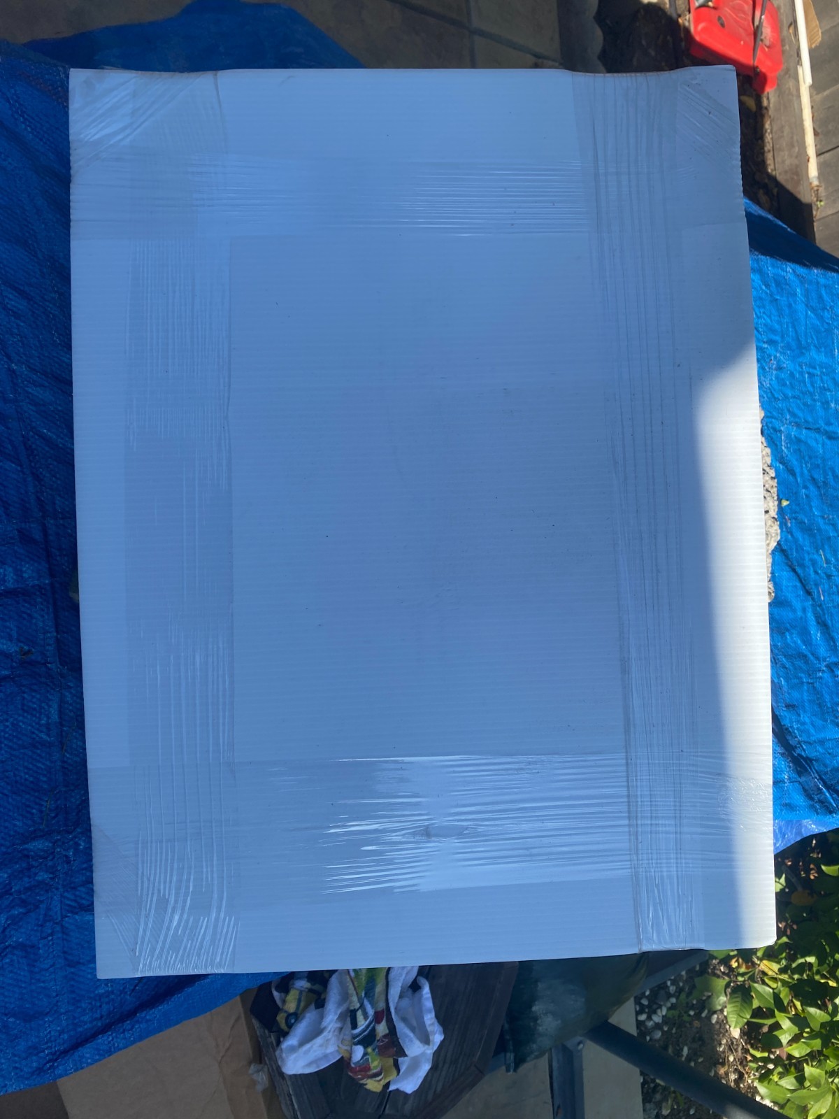 25 Heavy Duty 24&Prime;x18&Prime; Blank Corrugated Plastic Yard Signs White with 25 poles
