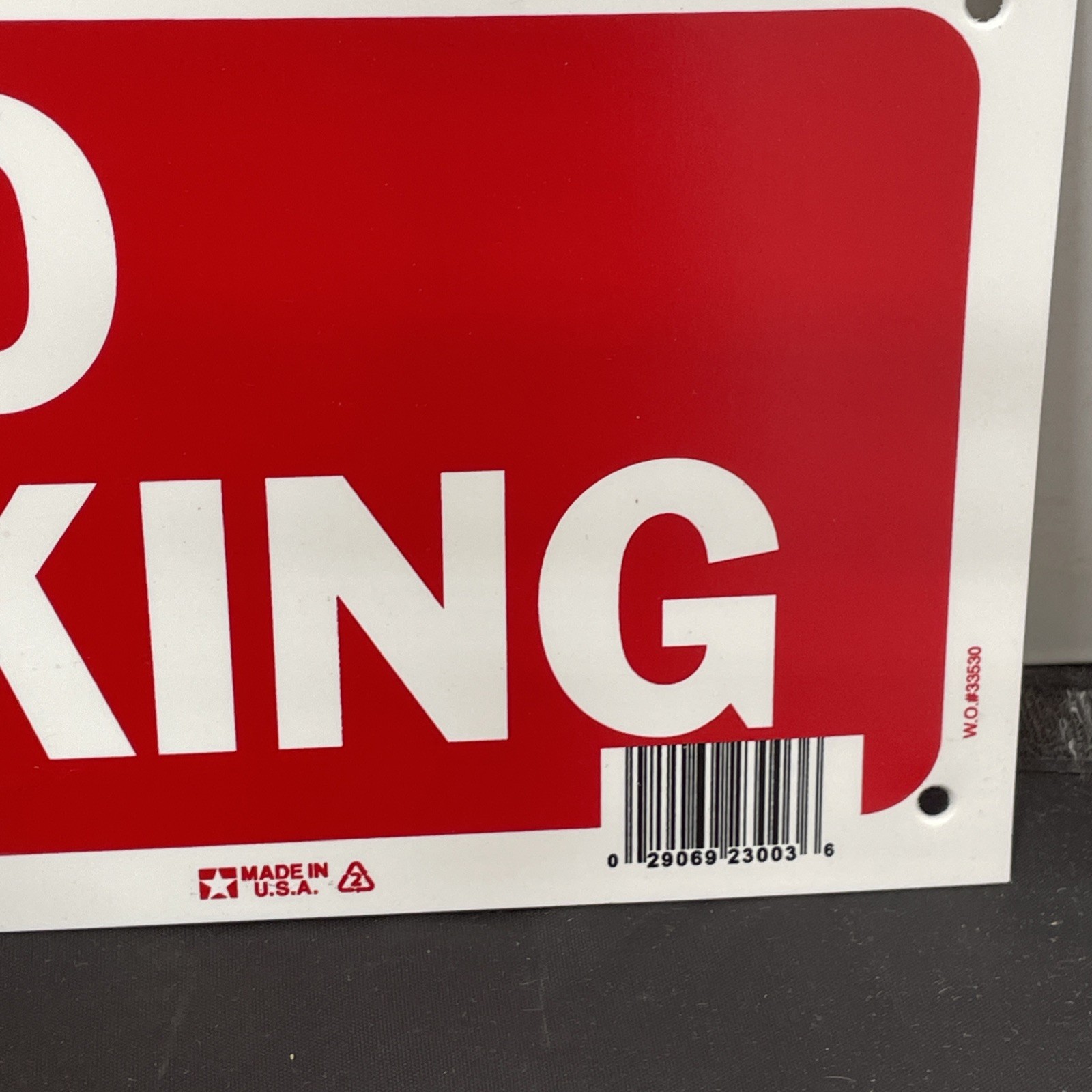 Sign No Smoking Hy-Ko Products Company Red & White Plastic 13.5&Prime; x 6&Prime;