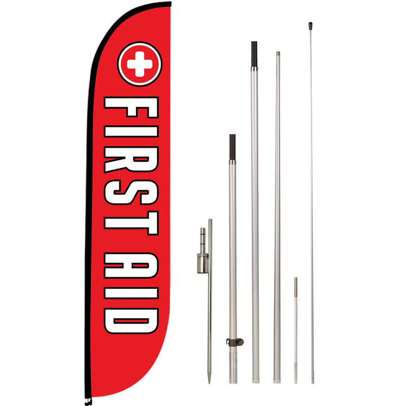 Lookourway Feather Flag Set 12 Ft Advertising Flag Fiberglass Poles And Ground