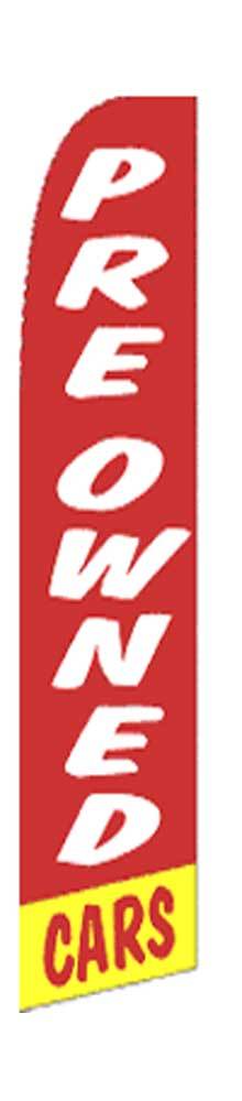 PRE OWNED RED Banner Flag Sign Pole only Swooper Tall Fleather Flutter 2.5’