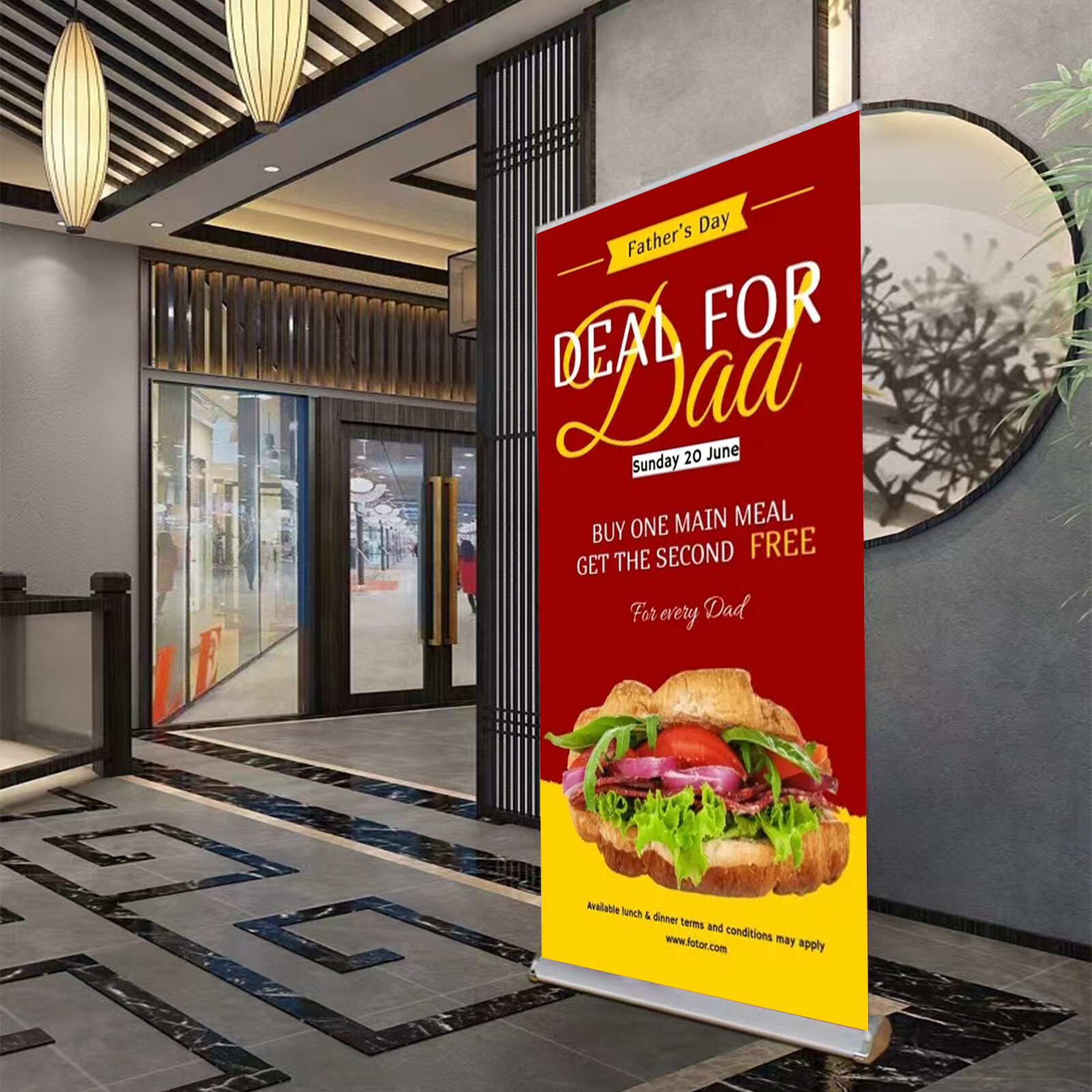 Premium Retractable Banner Stand (Stand ONLY)