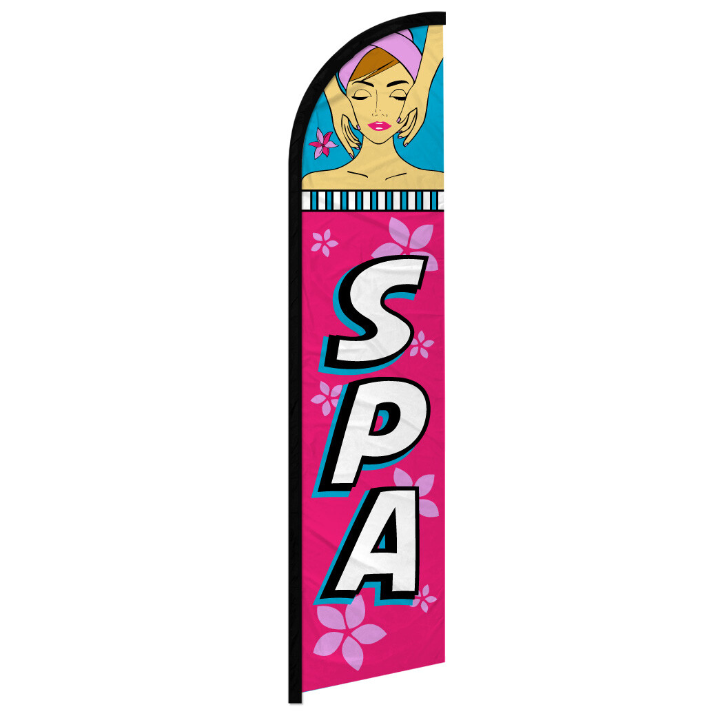 Spa Windless Advertising Swooper Flag Beauty