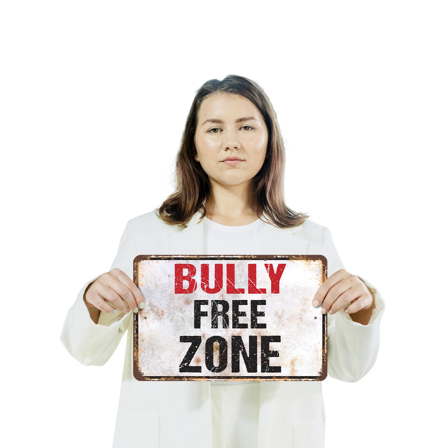 Bully Free Zone Sign Kind Words Only Durable Perfect for Schools Playrooms Gyms