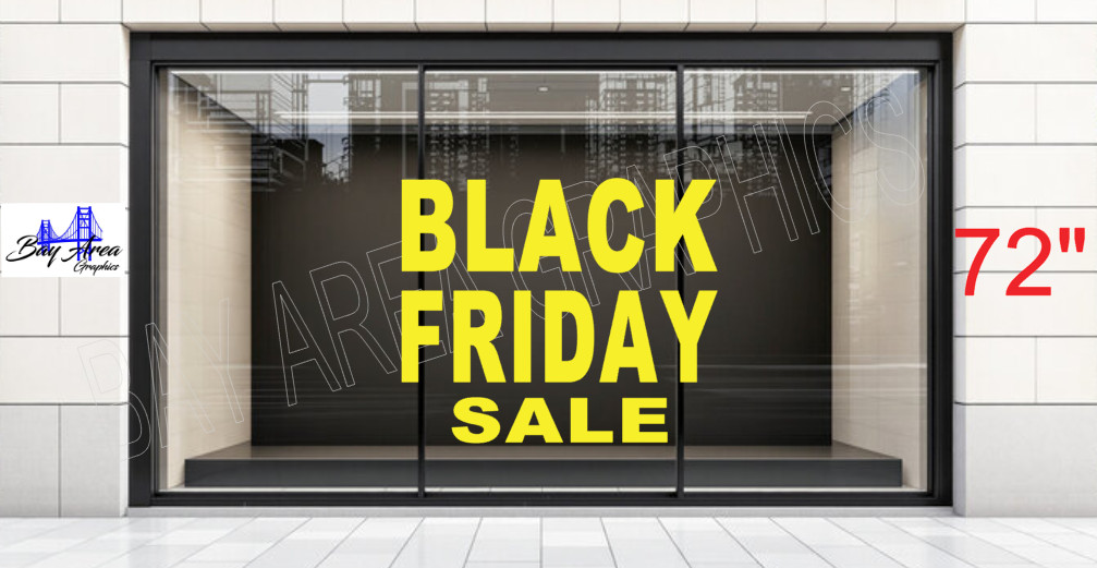 BLACK FRIDAY SALE Shop Window Decal *ORACAL 651 Vinyl Business Promotion Sign