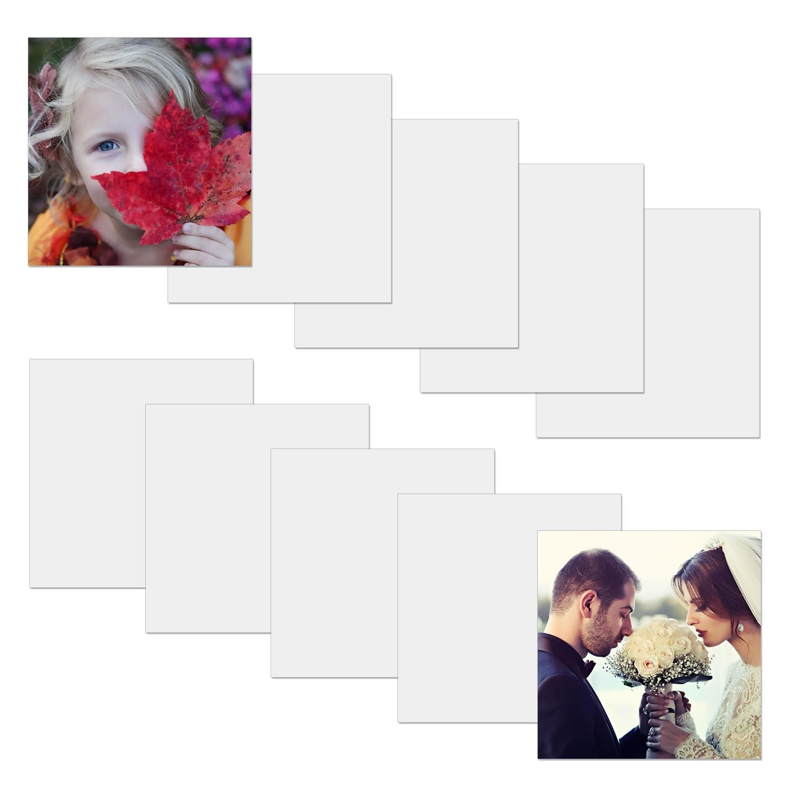 10 Pcs Sublimation Metal Photo Blanks 8&Prime;x8&Prime;, Aluminum Sublimation Sign Blanks…