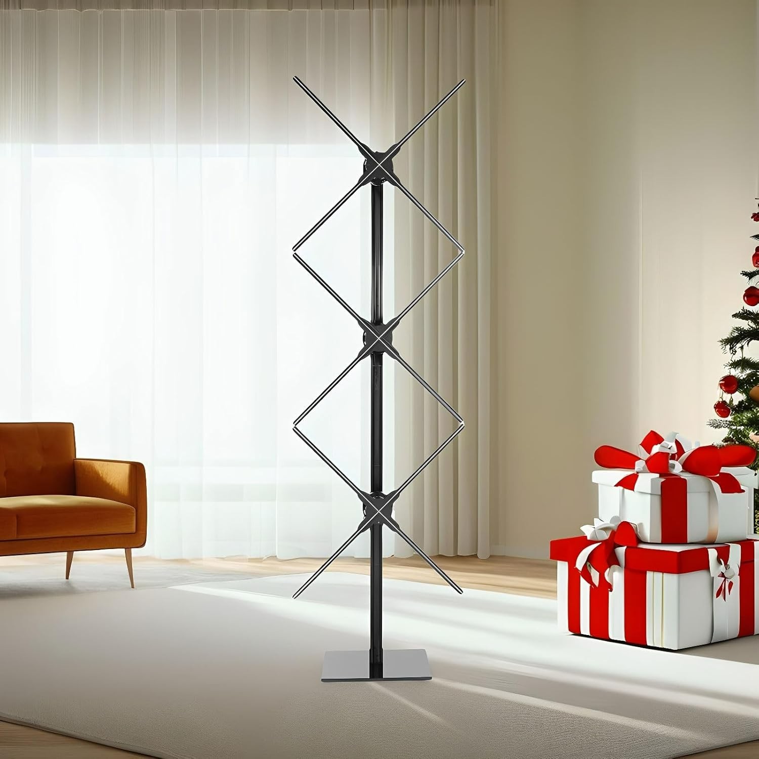 Missyou 3Dhologramfan 181cm High 3X 65cm Holographic LED Fan Splicing#1461WY4