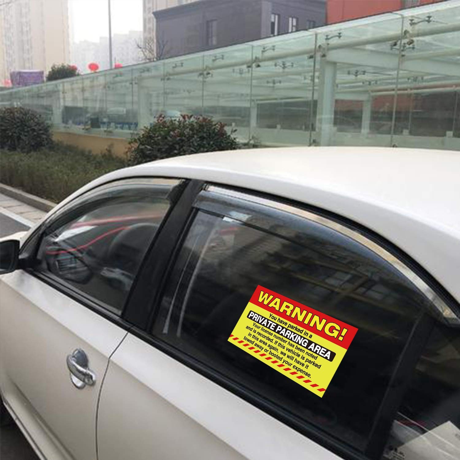 50 Private Parking Stickers, You Have Parked In A Large, Clear
