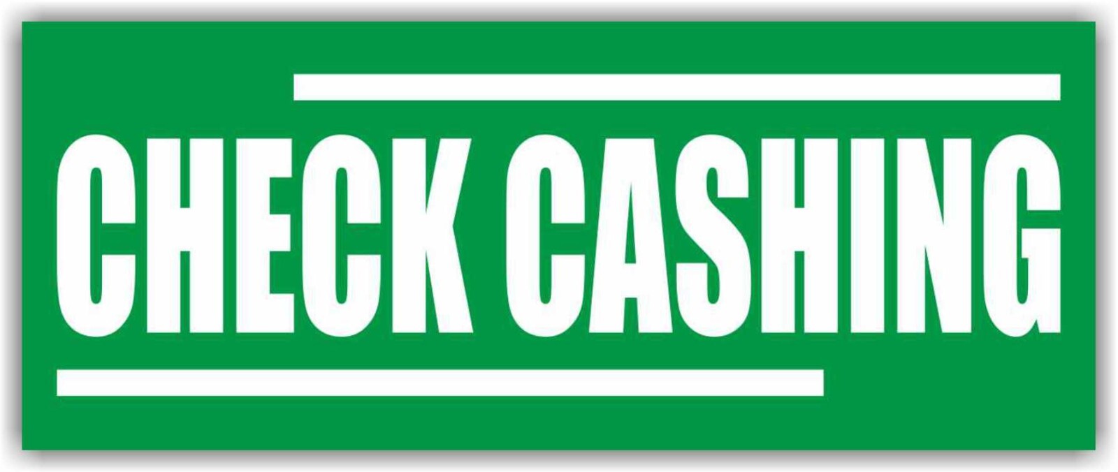 CHECK CASHING Advertising Banner Vinyl Mesh Sign Pawn Chop Cash Finance Credit